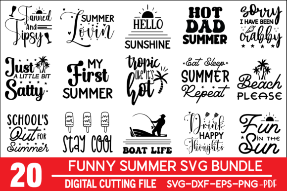 Download Funny Summer SVG Bundle - Funny summer svg bundle Collection