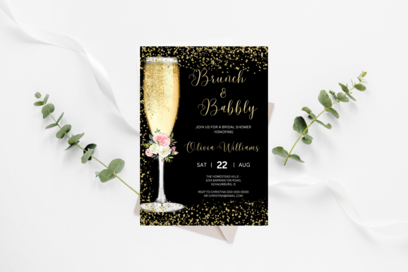 Download Brunch &amp; Babbly Bridal Shower Invite - Bridal shower Collection