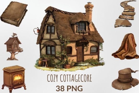 Download Watercolor Cozy Cottagecore Collection - Premium Resources